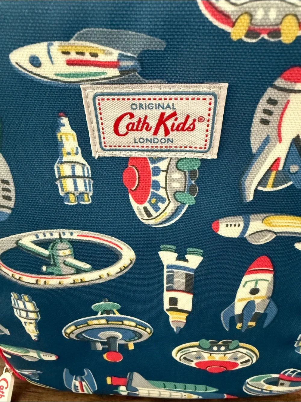 Cath Kids Navy Space Rockets Kids Lunch Bag